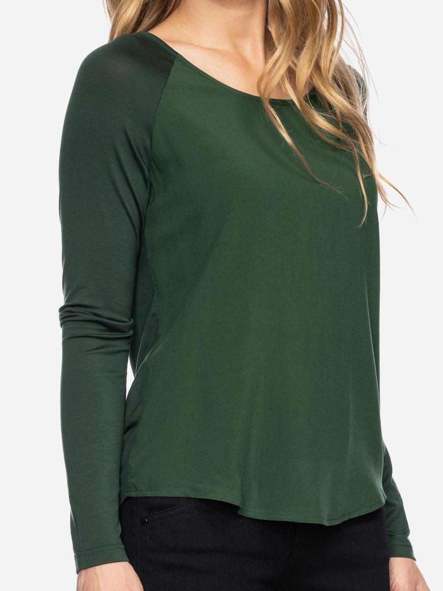 ATO Langarmshirt Mindy movi green
