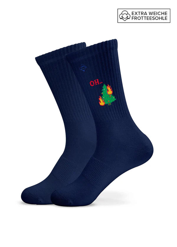 J.Clay Tennissocken Oh... Tannenbaum blue