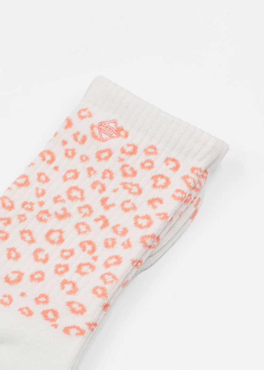 J.Clay Socken Pink leo, white