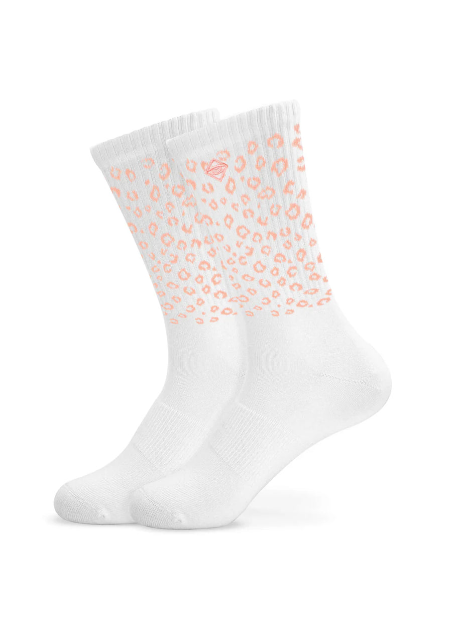J.Clay Socken Pink leo, white