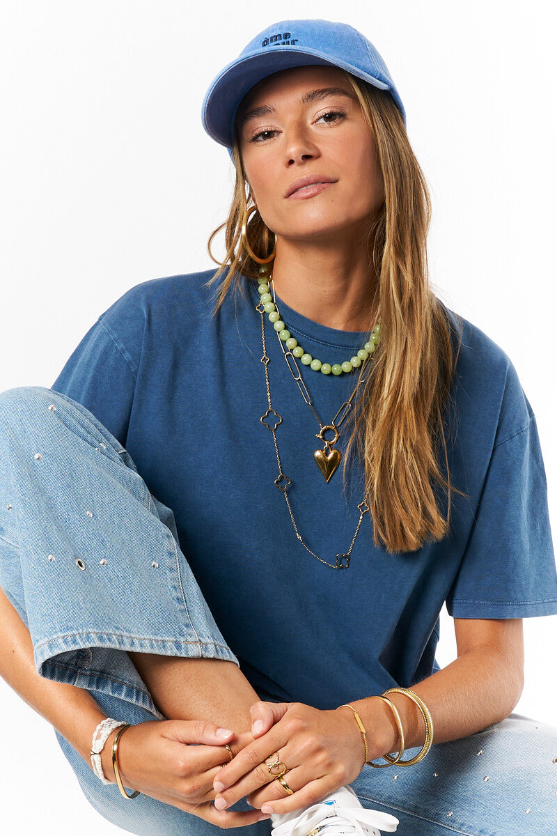 My Jewellery Basecap Cap medium blue, denim, ame soeur