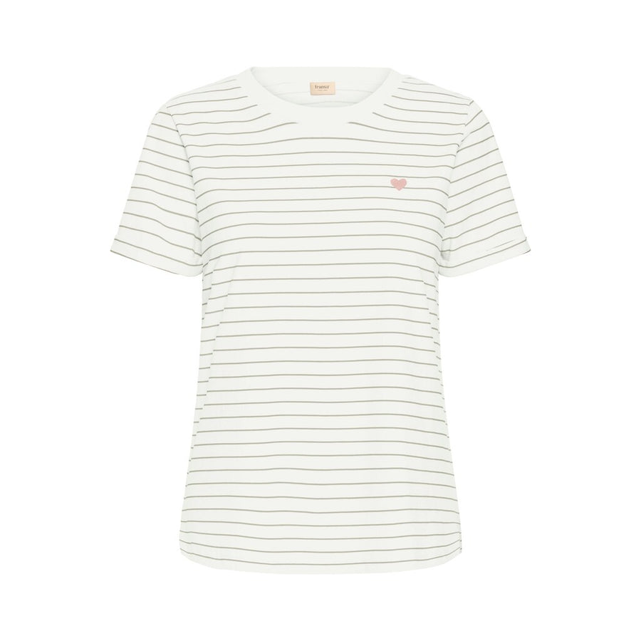 Fransa Framora T-Shirt agarve green art