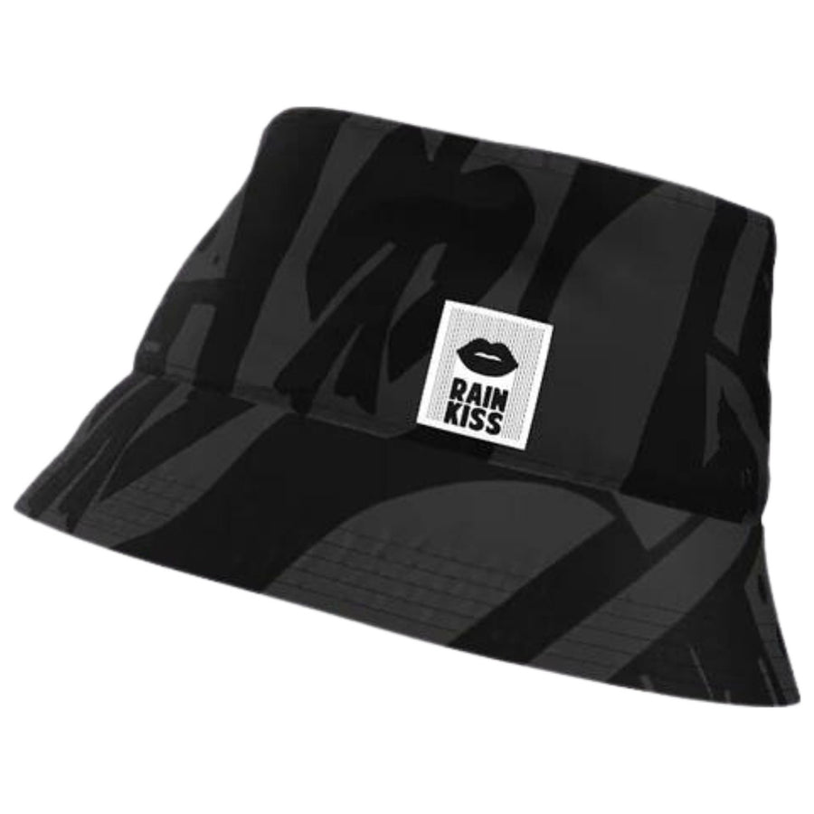Rainkiss Bucket Hat Back to Black Art Camo, schwarz