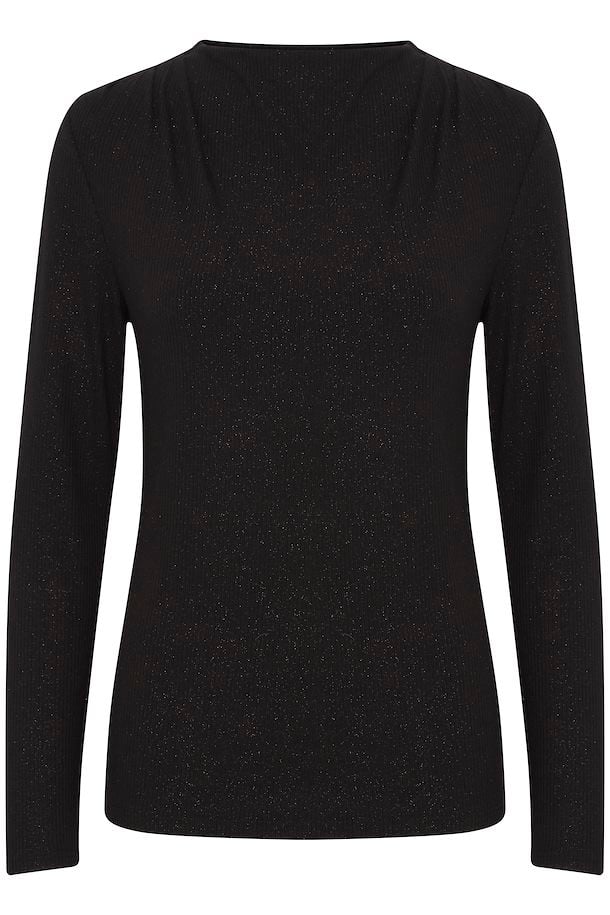 Fransa Frregina Langarmshirt black Glitzer