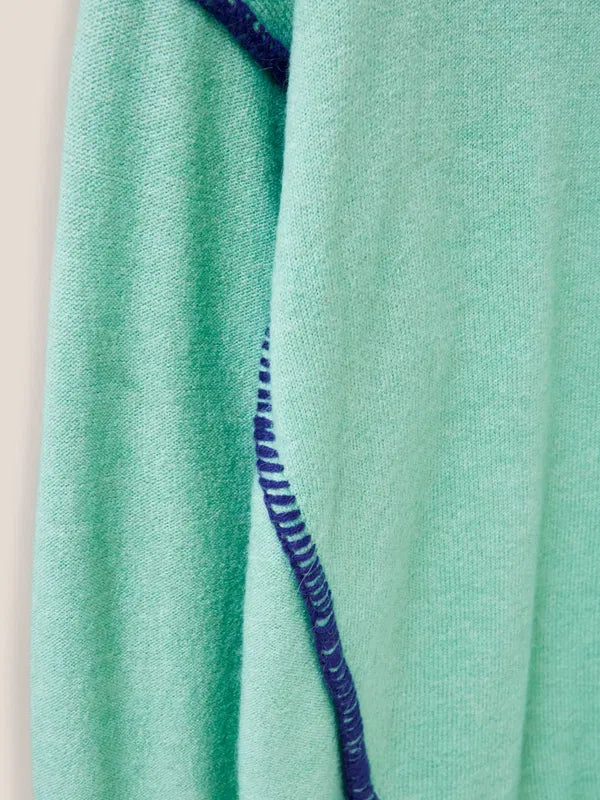 White Stuff Ripple Jumper Pullover lgt green