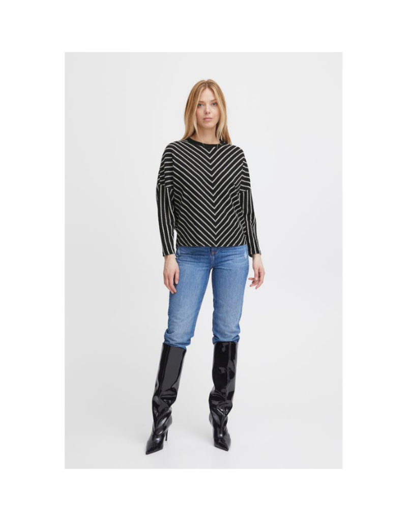 B.young Byruni Sweat Strickpullover black mix