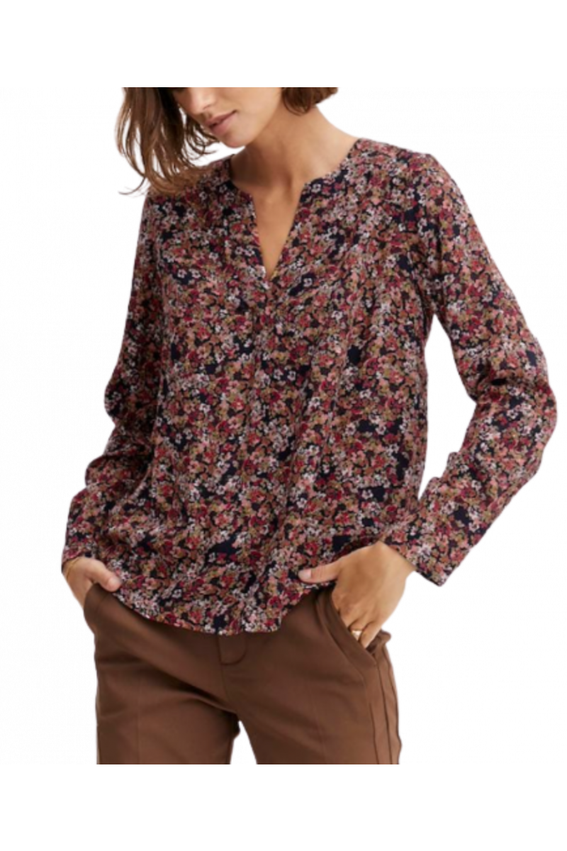 Fransa FRkisa Bluse Blumen rot schwarz