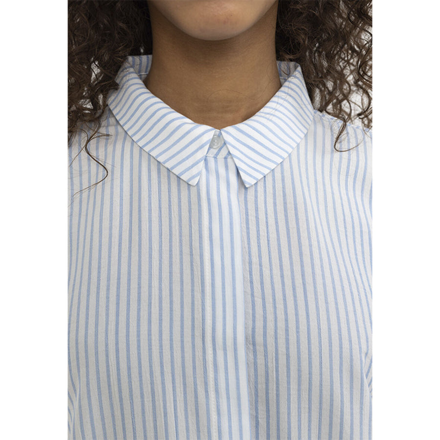 Soft Rebels SRAllysia SS Shirt, Bluse, little boy blue, hellblau weiß gestreift