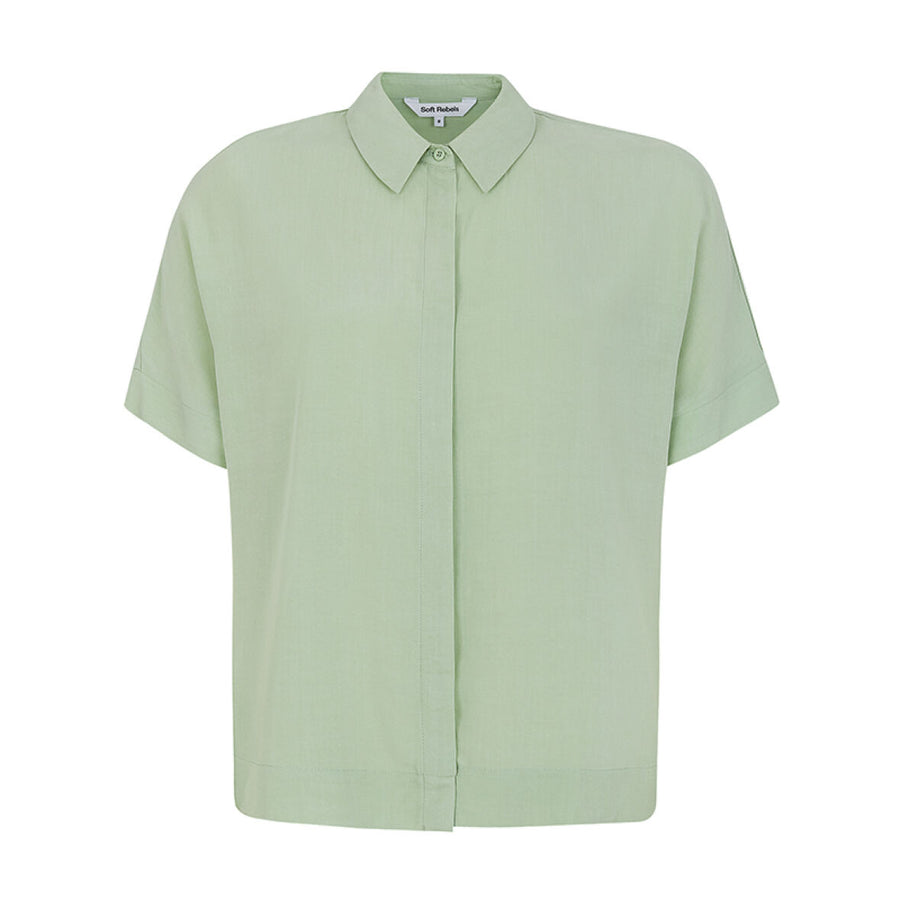 Soft Rebels SRFreedom SS Shirt, Bluse quiet green