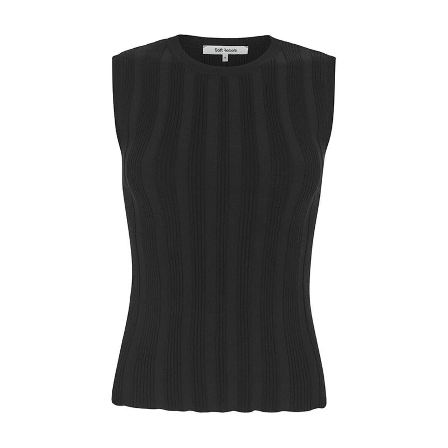 Soft Rebels SRMamba Tank Knit, Stricktop black