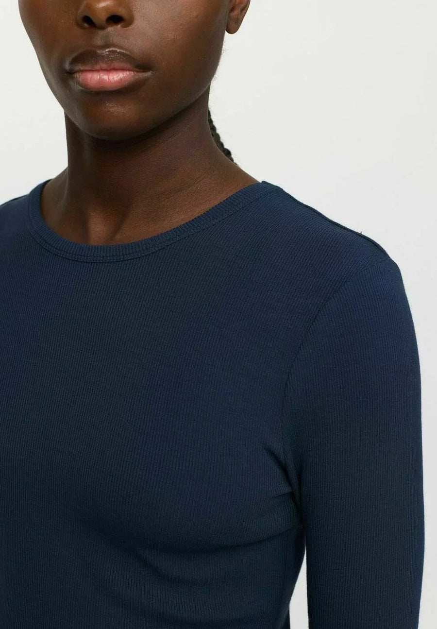 Soft Rebels Srfenja O-Neck Langarmshirt total eclipse