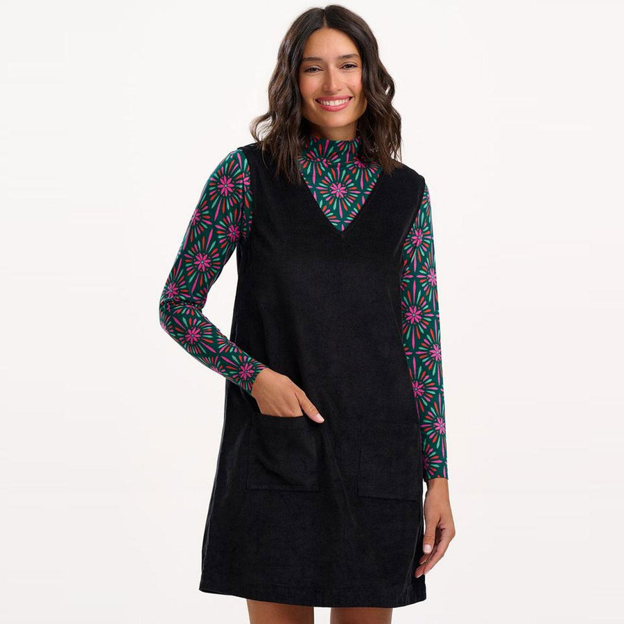 Sugarhill Kacy Tunic Dress, Cordkleid, black