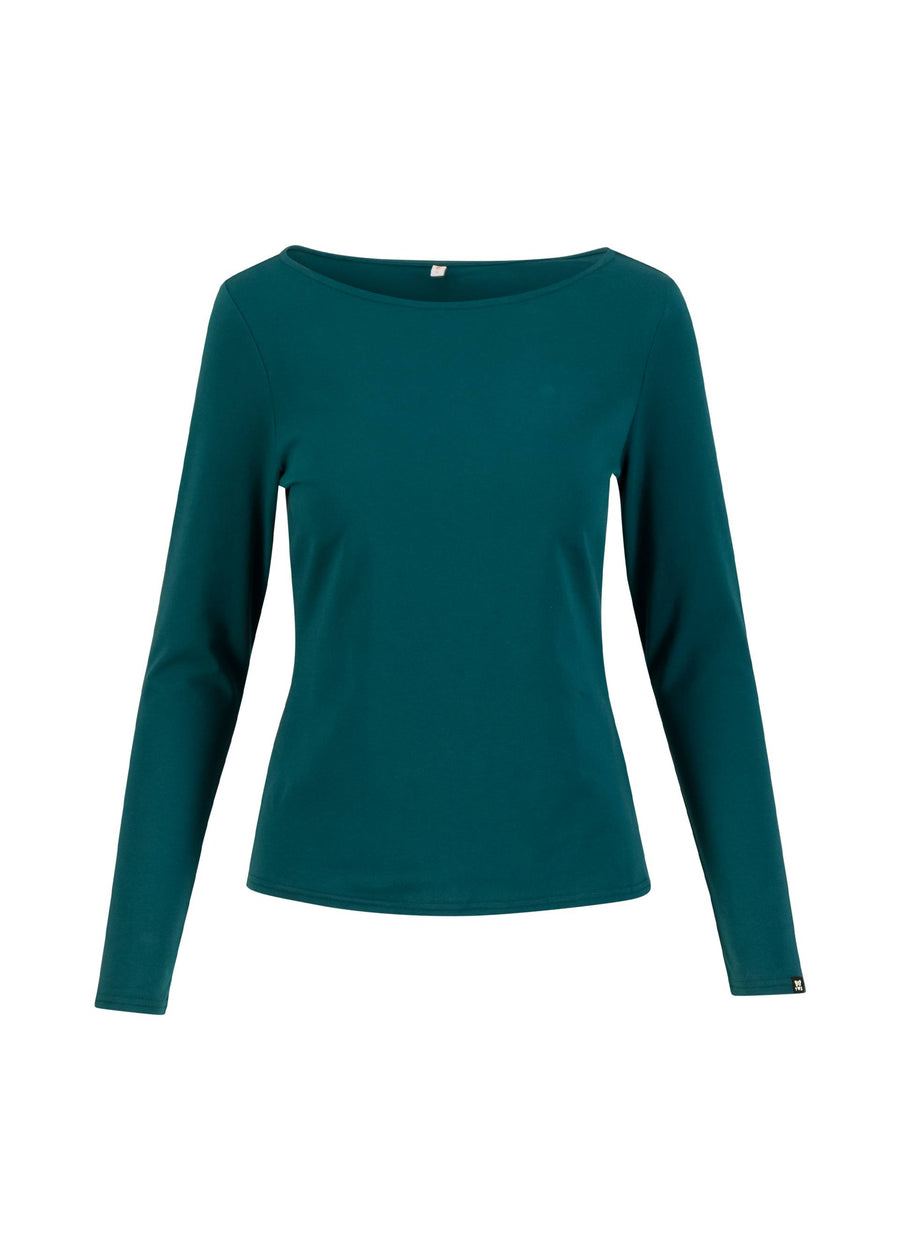 Blutsgeschwister Oh Marine teal pearl, petrol Langarmshirt