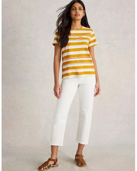 White Stuff Shirt Abbie chart mlt, gestreift, T-shirt