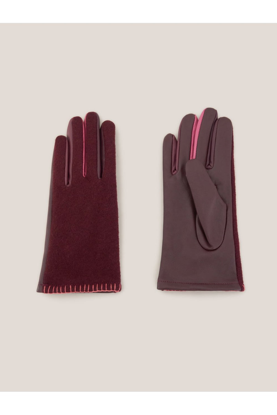 handschuhe rostock White Stuff Lucie Leather Glove plum Handschuhe – Haltestelle Rostock
