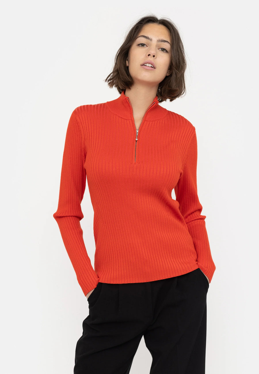 Soft Rebels SRGolda Pullover fiesta orange