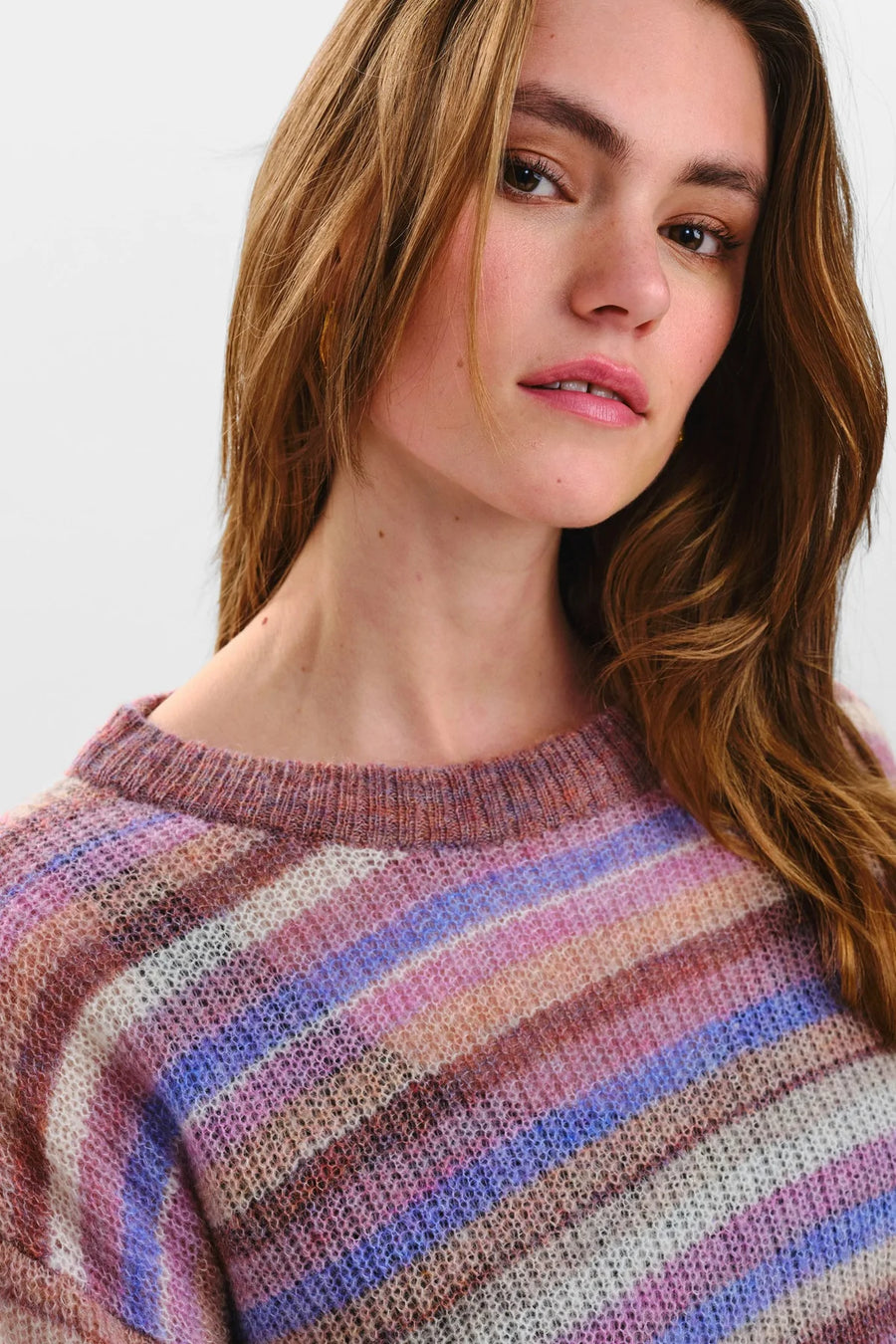 Nümph Pullover Nuelka Wollpullover Lila