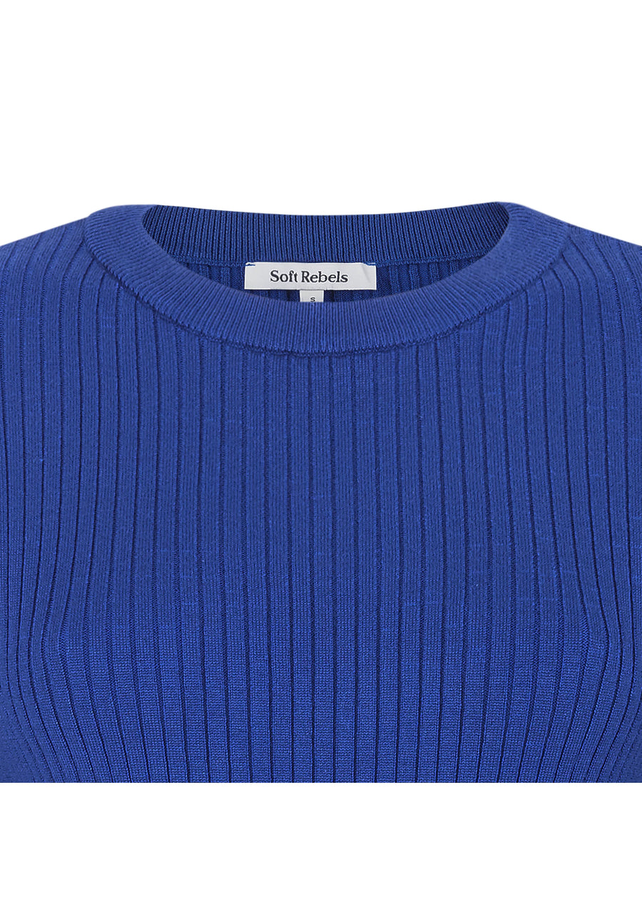 Soft Rebels Srfernanda O-Neck Knit sodalite blue