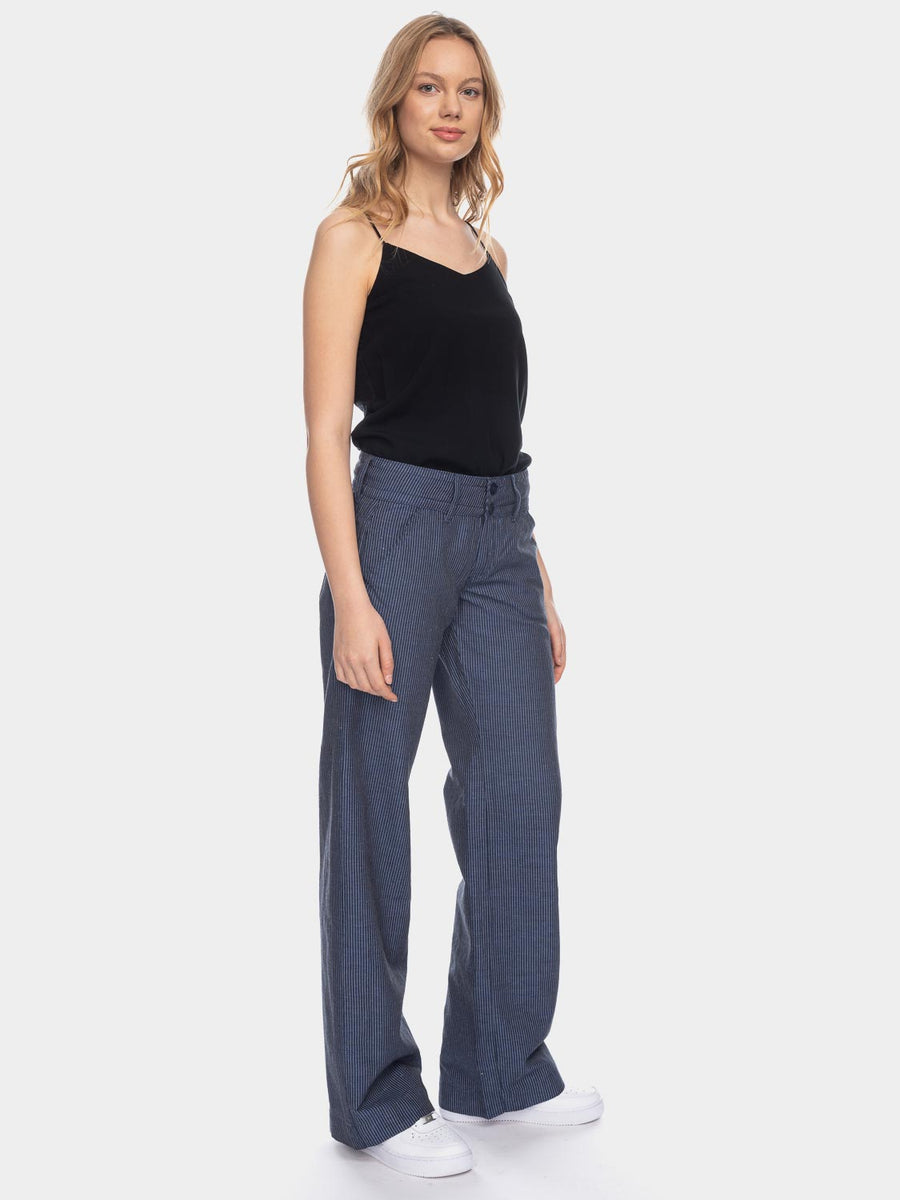 LINEA TESINI *ALWA* Damen Bauchweg Hose Stretch Gerade Stickerei