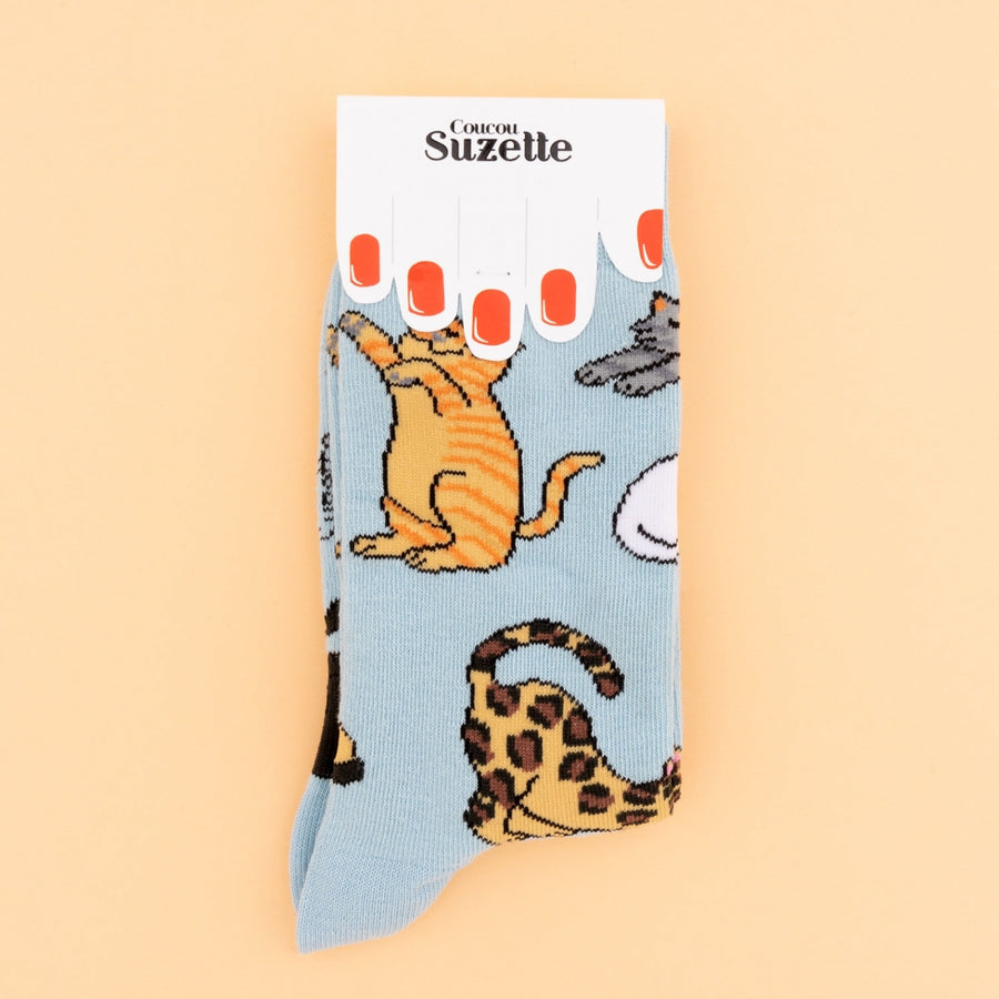 CouCou Miau Katzen-Socken - Größe 35-44