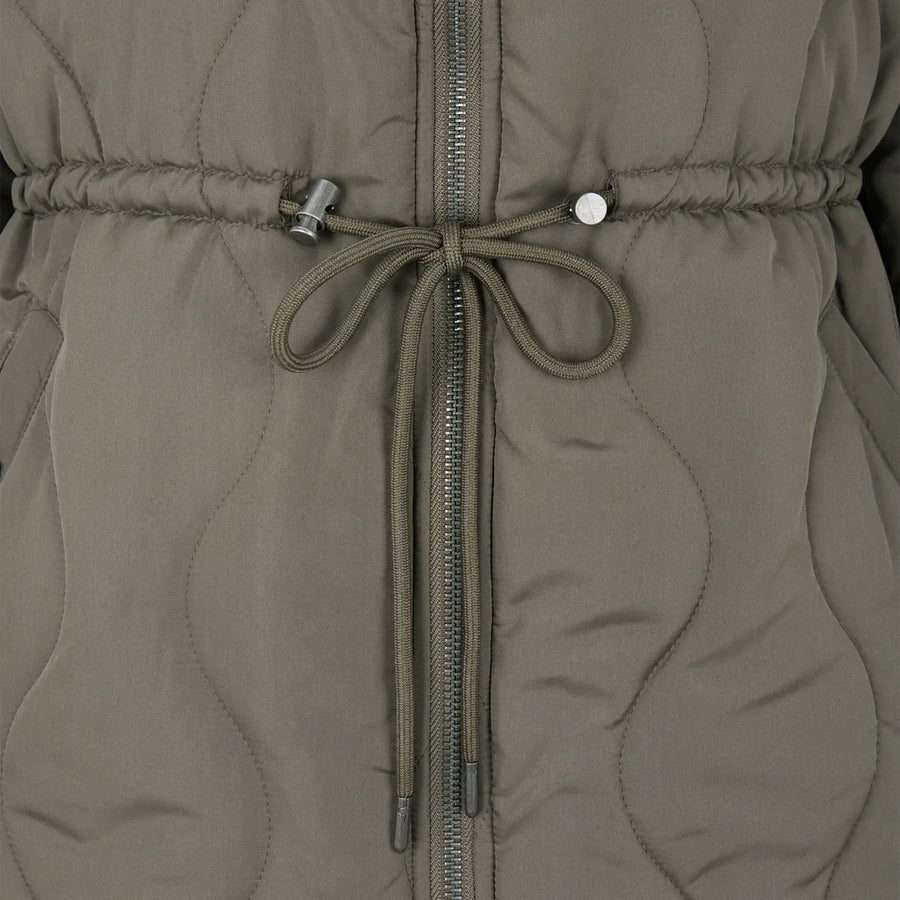 Soft Rebels Srfria Steppjacke grün
