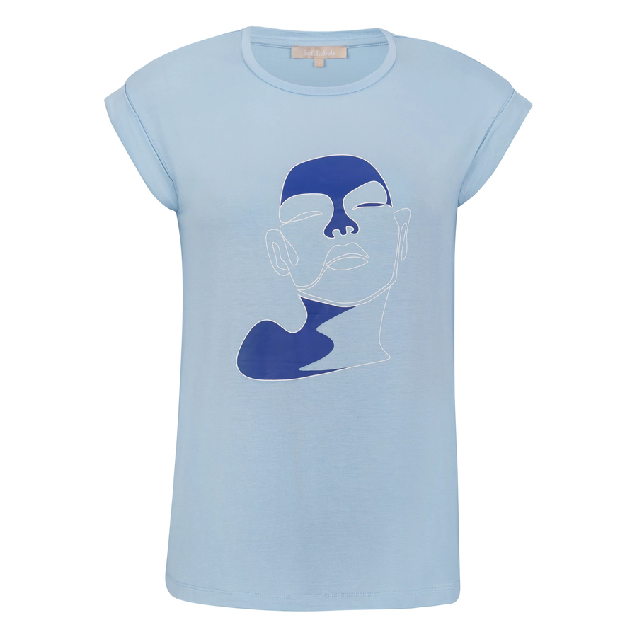 Soft Rebels SRGirl T-Shirt, placid blue