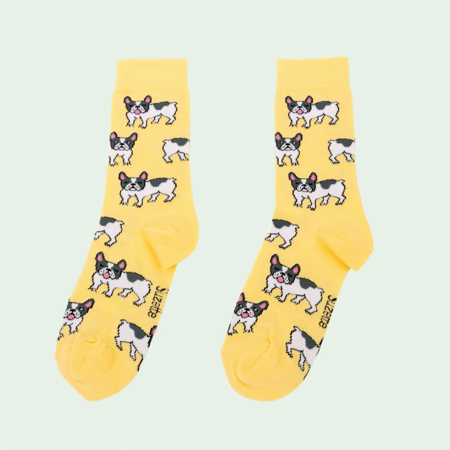CouCou Französische Bulldogge Socken - Größe 35-44