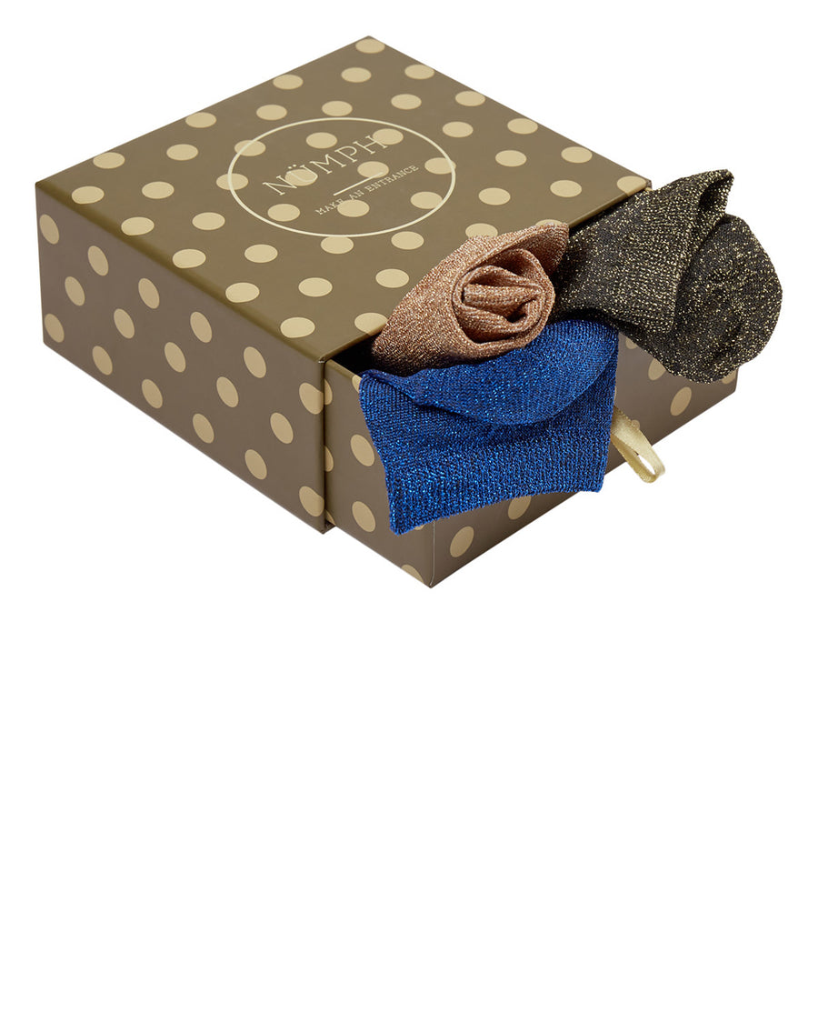 Nümph Nukingcity 3er-Pack Socken mit Glitzer