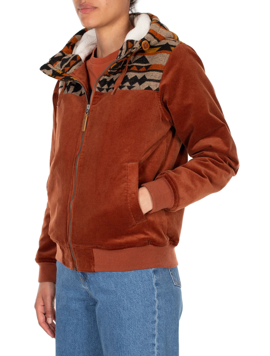 Iriedaily Indi Spice Jacket Cordjacke red brown