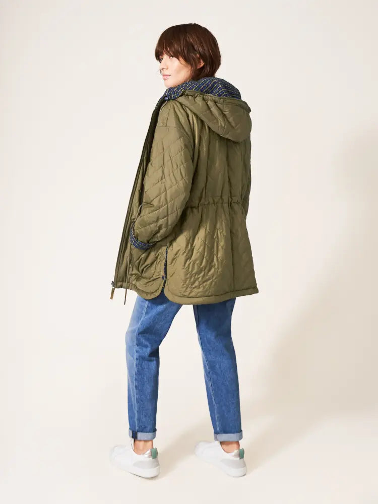 White Stuff Mariella Wendejacke grün blau