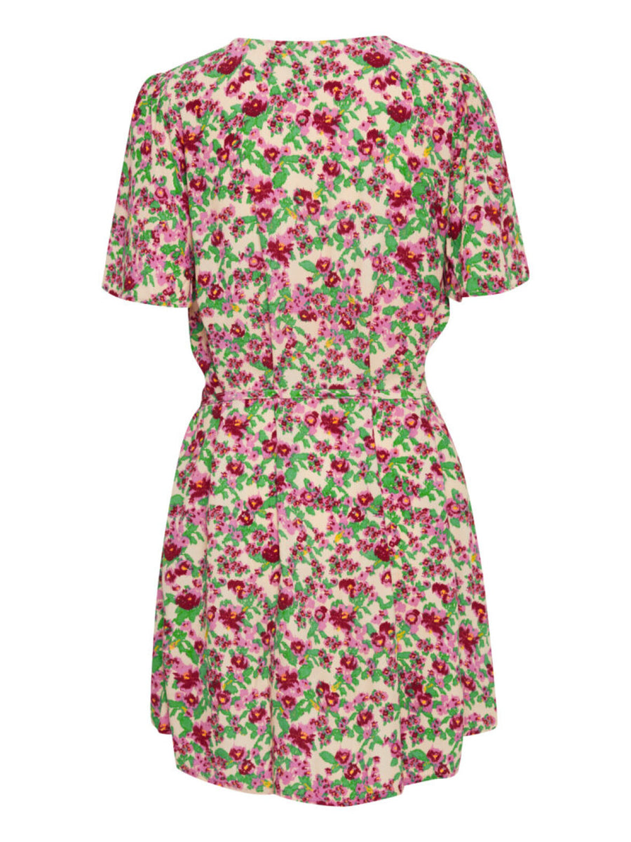 ICHI Ihenora Kleid structured flower mix