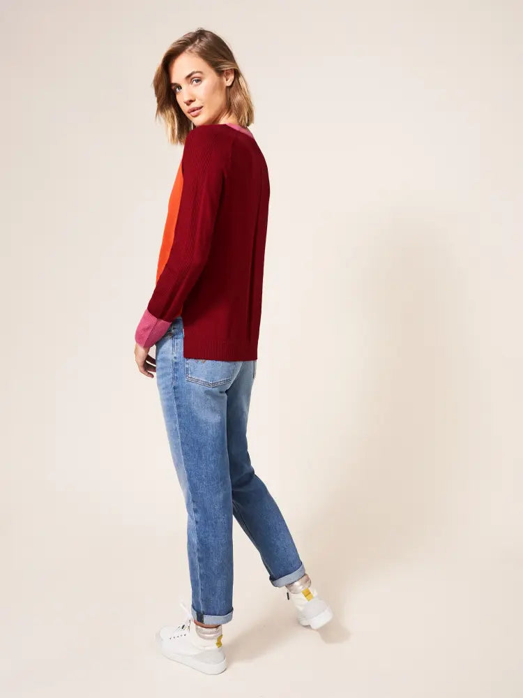 White Stuff Pullover Urban orange mlt